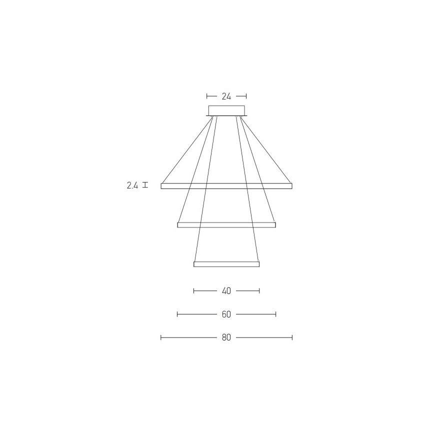 Zambelis 180031-D - Candelabro suspenso LED com regulação LED/135W/230V cobre