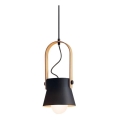 Zambelis 18192 - Candelabro suspenso 1xE27/40W/230V preto
