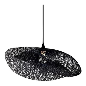 Zambelis 19108 - Candelabro suspenso 1xE27/40W/230V bambu/preto