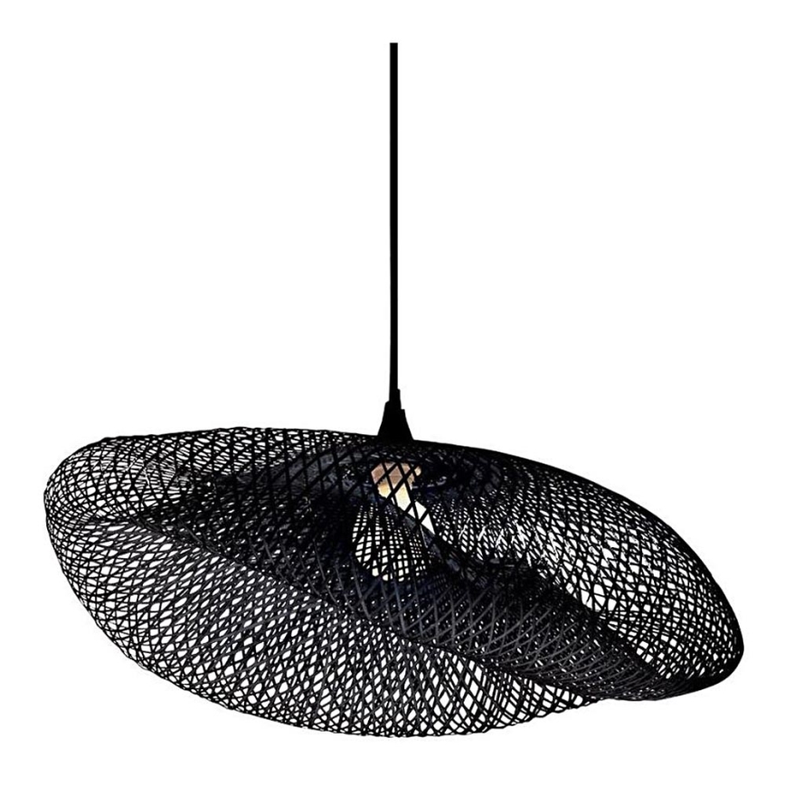 Zambelis 19108 - Candelabro suspenso 1xE27/40W/230V bambu/preto