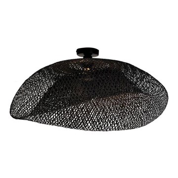 Zambelis 19109 - Candelabro integrado 1xE27/40W/230V bambu/preto