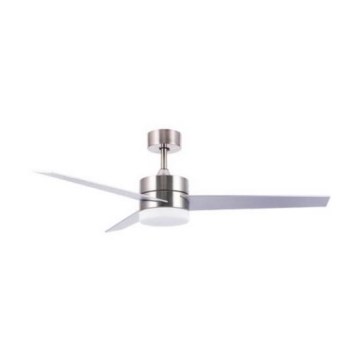 Zambelis 19134 - Ventoinha de teto LED LED/15W/230V 3000/4000/6000K cromado mate + comando