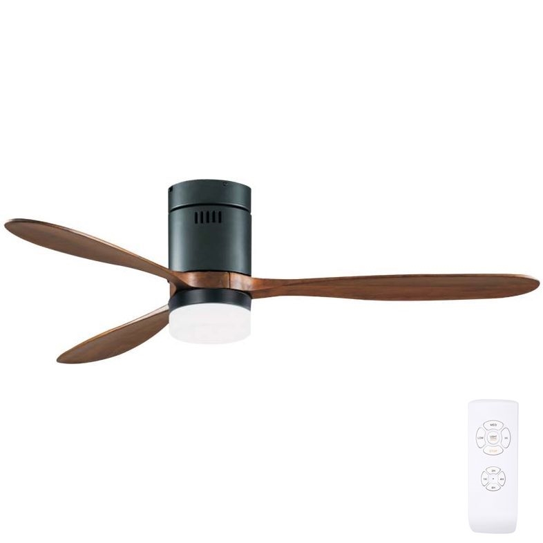 Zambelis 19144 - Ventoinha de teto LED LED/15W/230V 3000/4000/6000 cereja + comando