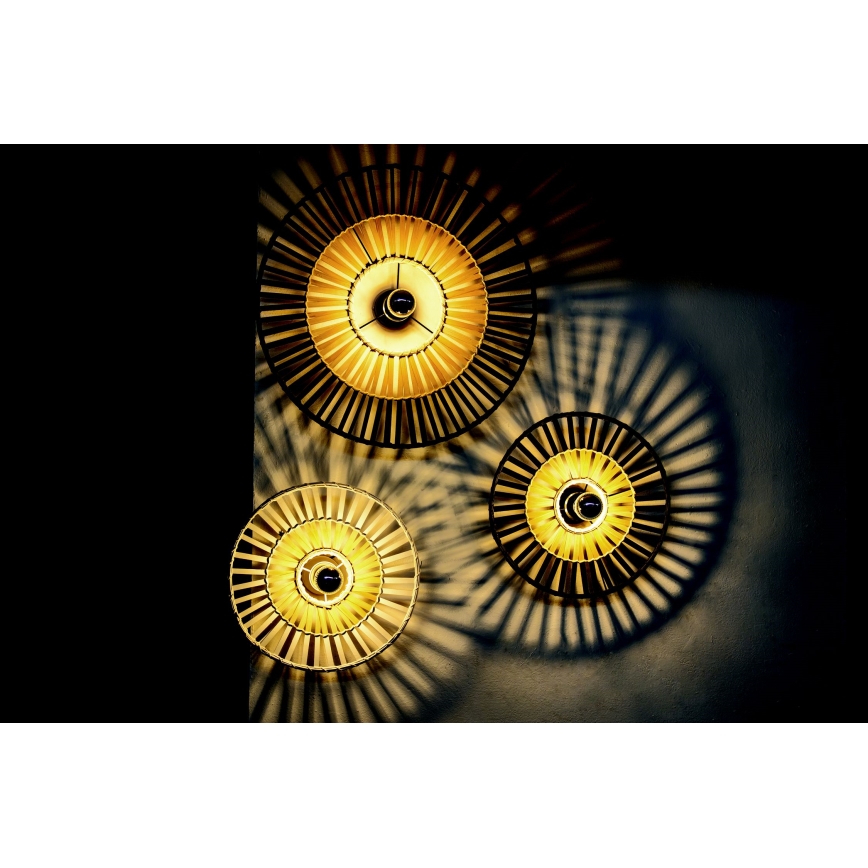 Zambelis 19251 - Iluminação de parede 1xE27/40W/230V bambu/bege