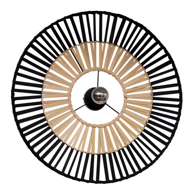 Zambelis 19252 - Iluminação de parede 1xE27/40W/230V bambu/preto