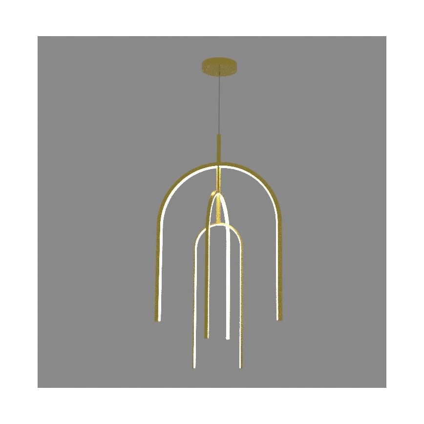 Zambelis 1931 - Candelabro suspenso LED com regulação LED/80W/230V dourada