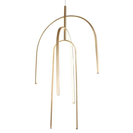 Zambelis 1931 - Candelabro suspenso LED com regulação LED/80W/230V dourada