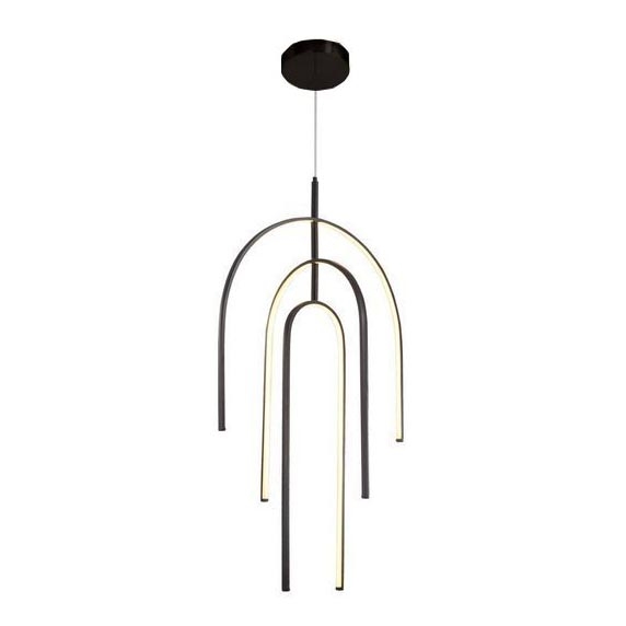 Zambelis 1932 - Candelabro suspenso LED com regulação LED/80W/230V preto