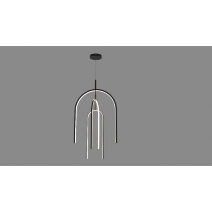 Zambelis 1932 - Candelabro suspenso LED com regulação LED/80W/230V preto
