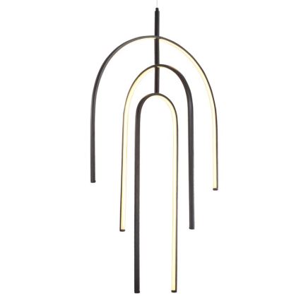 Zambelis 1932 - Candelabro suspenso LED com regulação LED/80W/230V preto