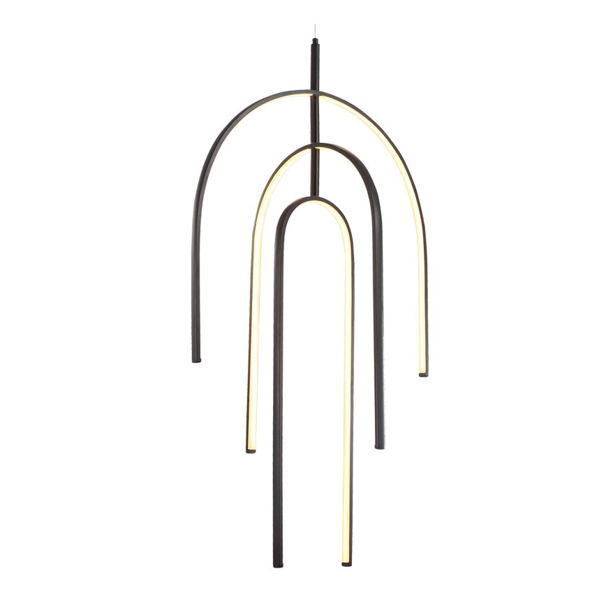 Zambelis 1932 - Candelabro suspenso LED com regulação LED/80W/230V preto