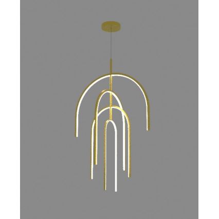 Zambelis 1933 - Candelabro suspenso LED com regulação LED/96W/230V dourada