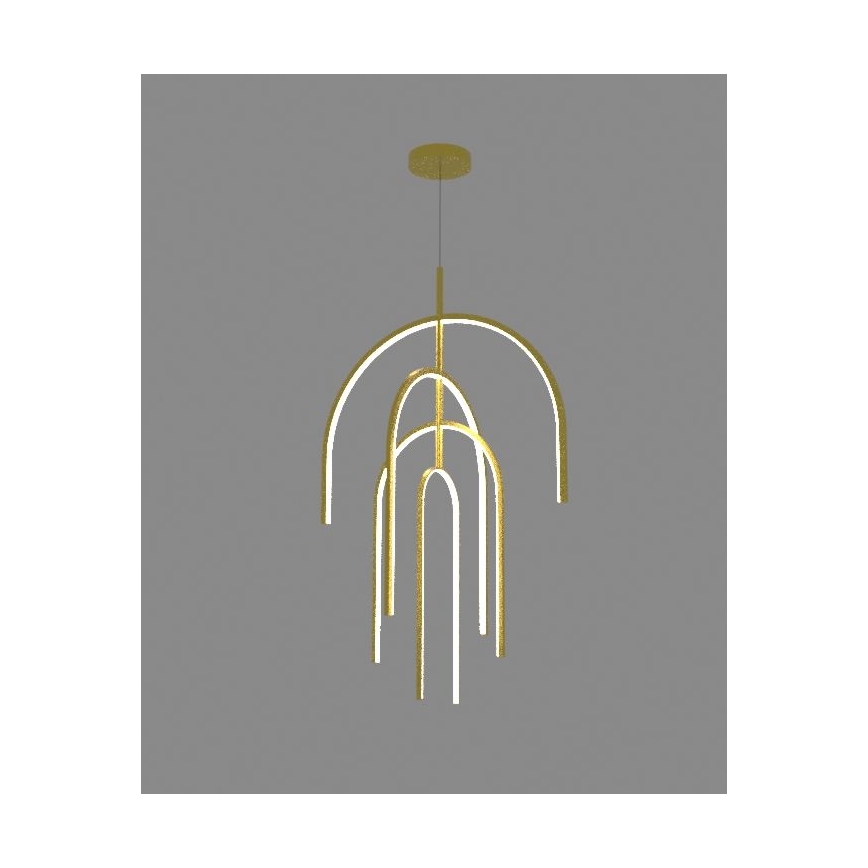 Zambelis 1933 - Candelabro suspenso LED com regulação LED/96W/230V dourada