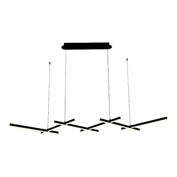 Zambelis 1948 - Candelabro suspenso LED com regulação LED/85W/230V preto
