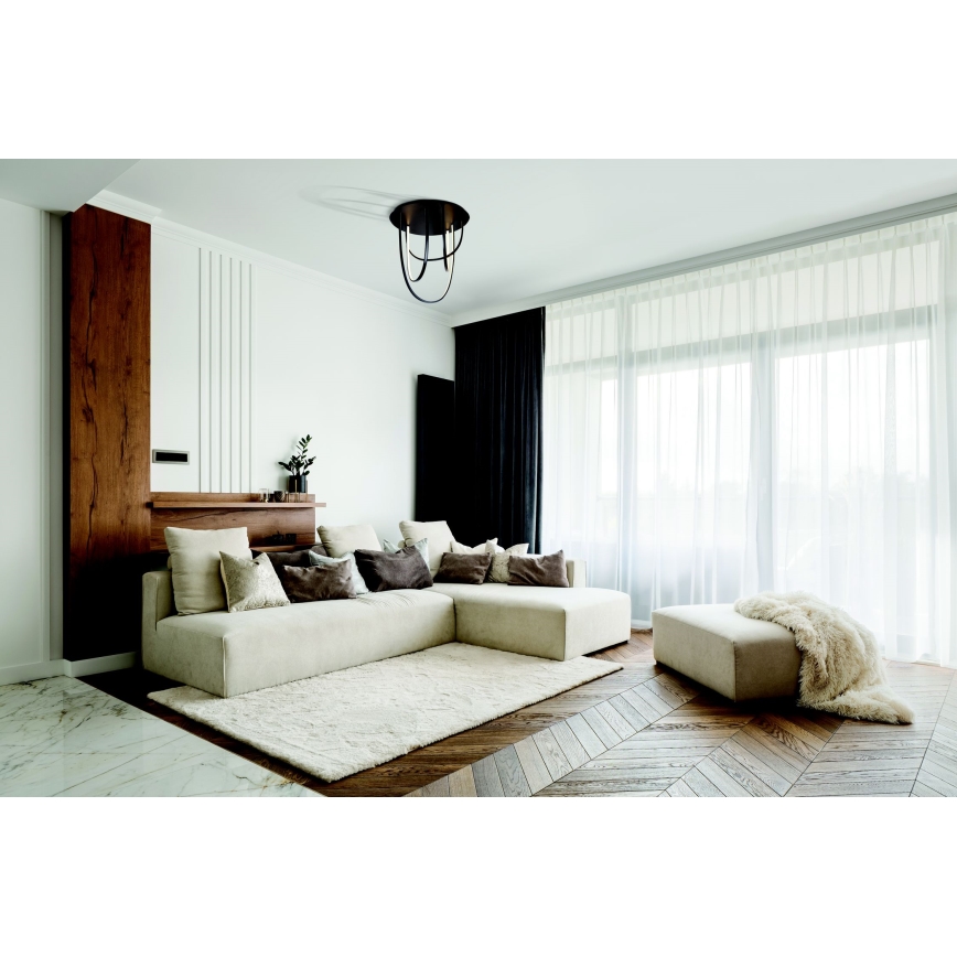 Zambelis 1951 - Candelabro integrado LED com regulação LED/80W/230V preto