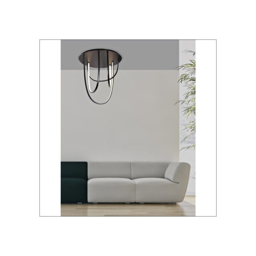 Zambelis 1951 - Candelabro integrado LED com regulação LED/80W/230V preto