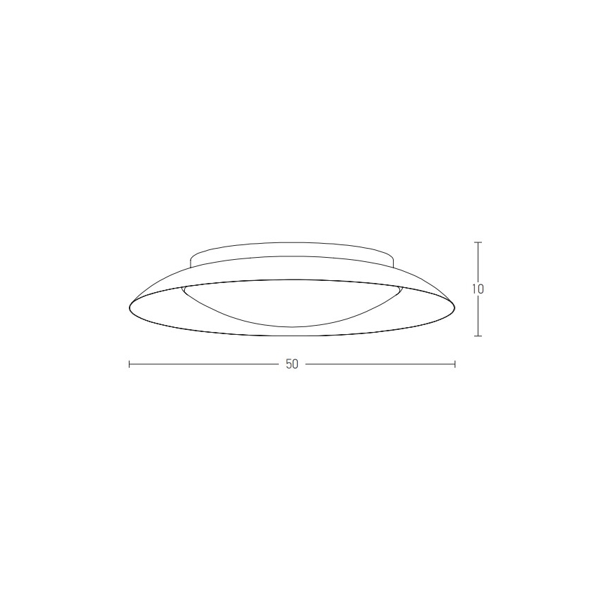 Zambelis 1959 - Iluminação de teto LED LED/28W/230V diâmetro 50 cm cobre