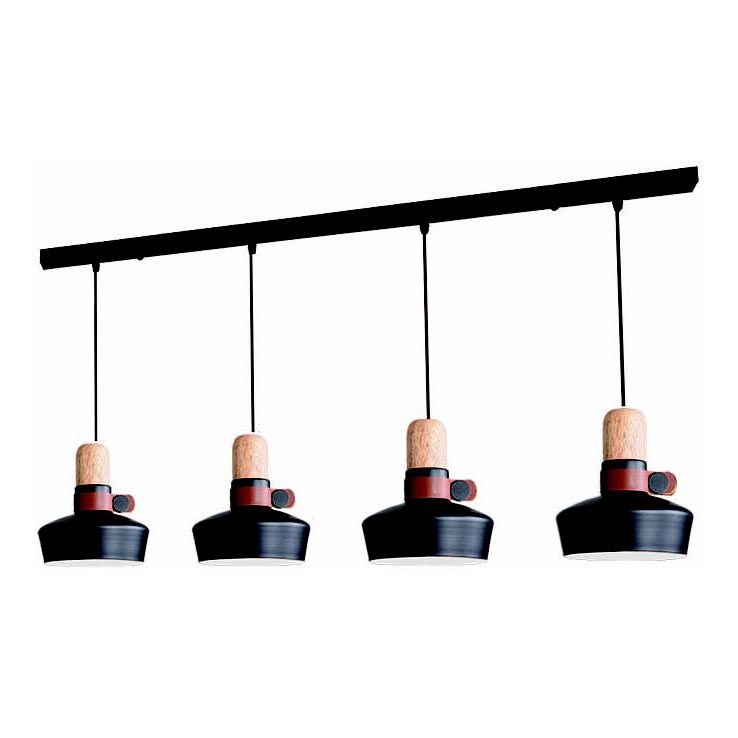 Zambelis 1993-B - Candelabro suspenso 4xE27/40W/230V preto