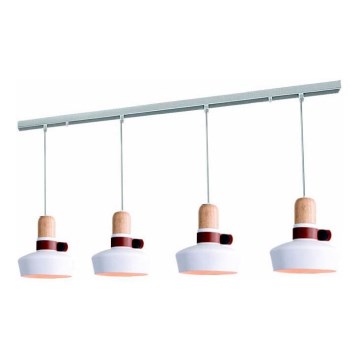 Zambelis 1993-W - Candelabro suspenso 4xE27/40W/230V branco