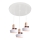 Zambelis 1994-W - Candelabro suspenso 3xE27/40W/230V branco
