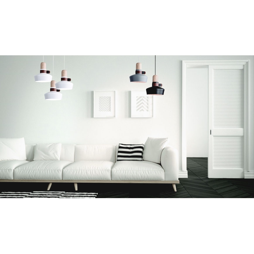 Zambelis 1994-W - Candelabro suspenso 3xE27/40W/230V branco