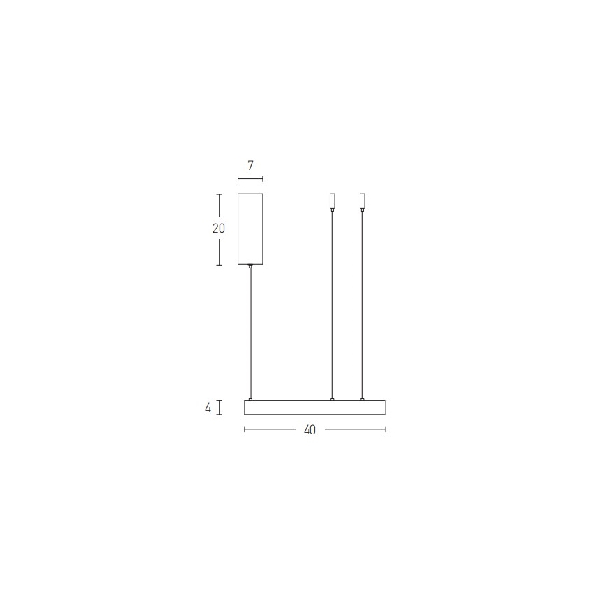 Zambelis 2006 - Candelabro suspenso LED com regulação LED/36W/230V dourada