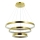Zambelis 2009 - Candelabro suspenso LED com regulação LED/112W/230V dourada