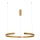 Zambelis 2012 - Candelabro suspenso LED com regulação LED/40W/230V dourada