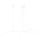 Zambelis 20129 - Candelabro suspenso LED com regulação LED/48W/230V branco