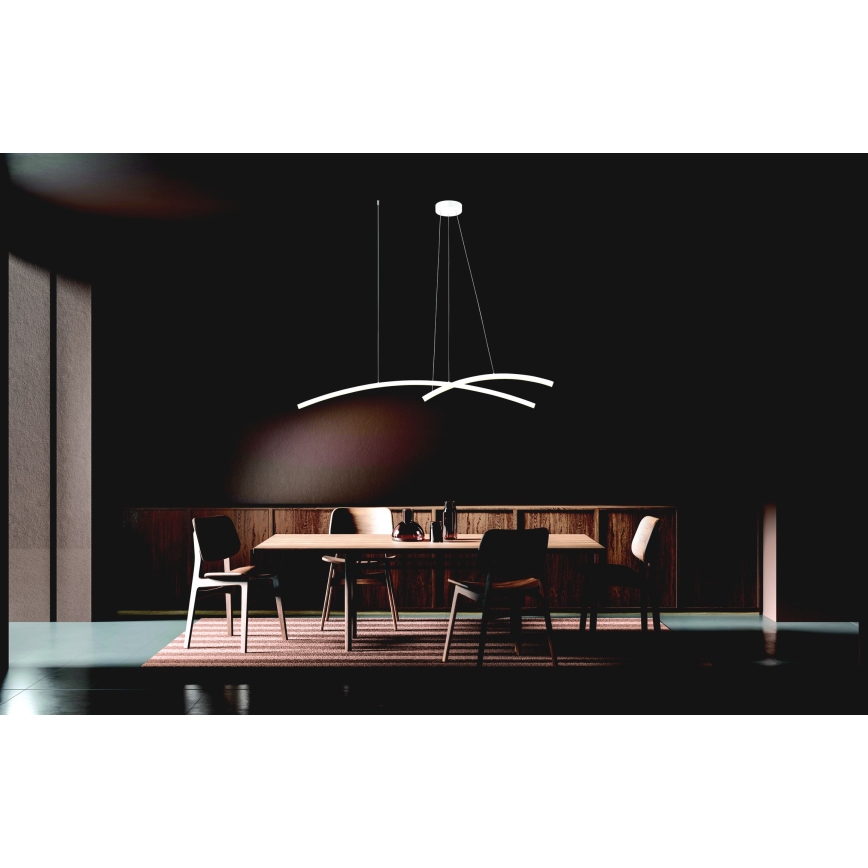 Zambelis 20129 - Candelabro suspenso LED com regulação LED/48W/230V branco