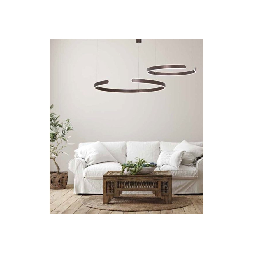 Zambelis 2013 - Candelabro suspenso LED com regulação LED/40W/230V castanho