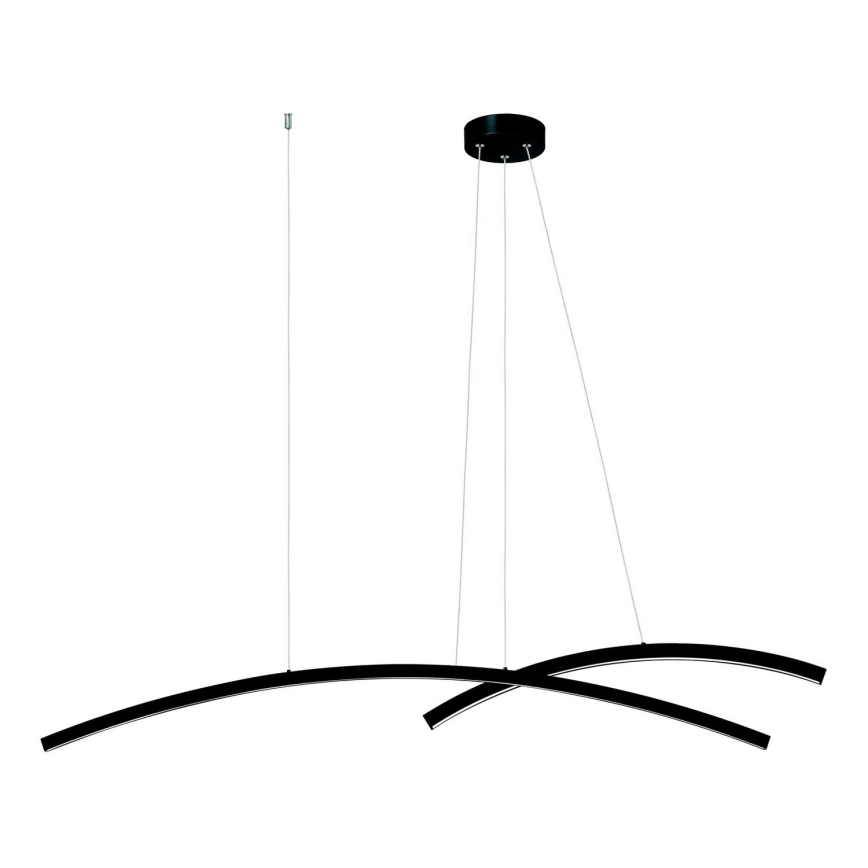 Zambelis 20130 - Candelabro suspenso LED com regulação LED/48W/230V preto