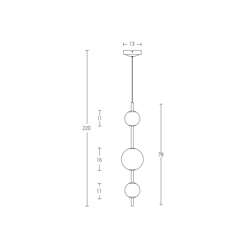 Zambelis 20132 - Candelabro suspenso LED LED/12W/230V