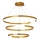 Zambelis 2014 - Candelabro suspenso LED com regulação LED/120W/230V dourada