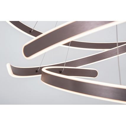 Zambelis 2015 - Candelabro suspenso LED com regulação LED/120W/230V castanho