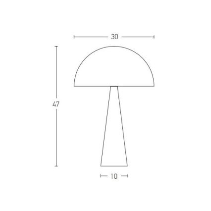 Zambelis 20210 - Candeeiro de mesa 1xE27/25W/230V preto