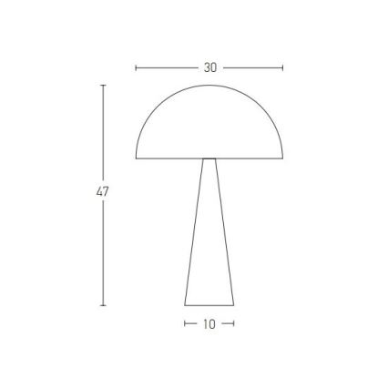 Zambelis 20211 - Candeeiro de mesa 1xE27/25W/230V dourada