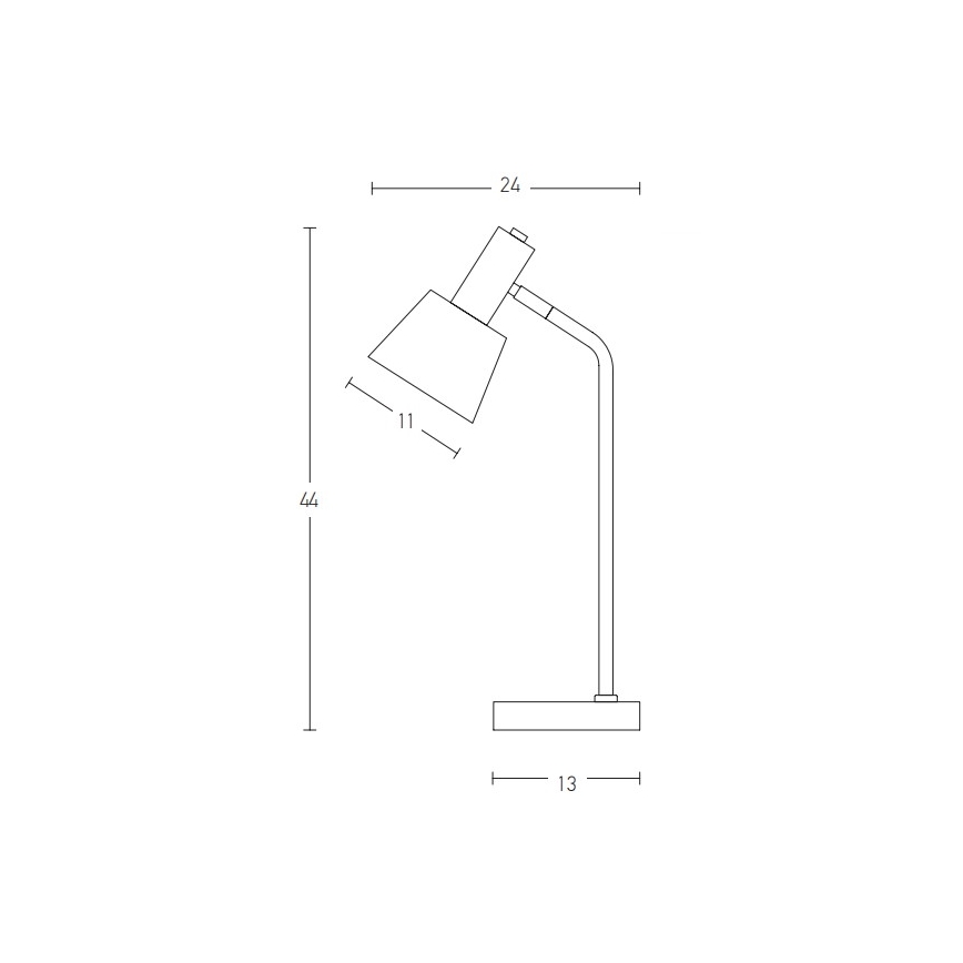 Zambelis 20220 - Candeeiro de mesa 1xE14/25W/230V cinzento