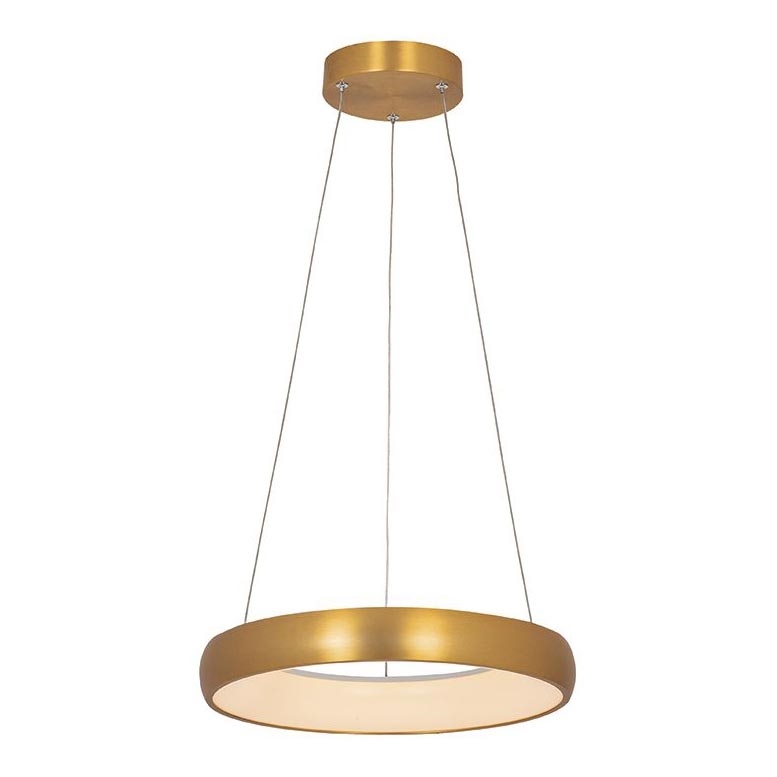 Zambelis 2046 - Candelabro suspenso LED com regulação LED/30W/230V diâmetro 40 cm dourada