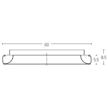 Zambelis 2050 - Iluminação de teto LED com regulação LED/50W/230V diâmetro 60 cm dourada