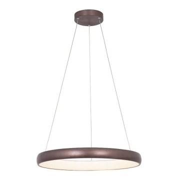Zambelis 2055 - Candelabro suspenso LED com regulação LED/50W/230V diâmetro 60 cm castanho