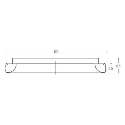 Zambelis 2056 - Iluminação de teto LED com regulação LED/60W/230V diâmetro 80 cm preto