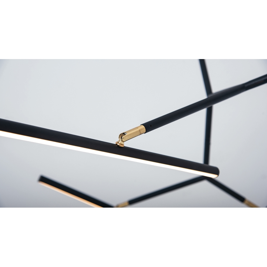 Zambelis 2070 - Candelabro suspenso LED com regulação LED/49W/230V preto