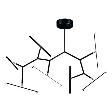 Zambelis 2072 - Candelabro suspenso LED com regulação LED/68W/230V preto