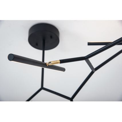 Zambelis 2072 - Candelabro suspenso LED com regulação LED/68W/230V preto