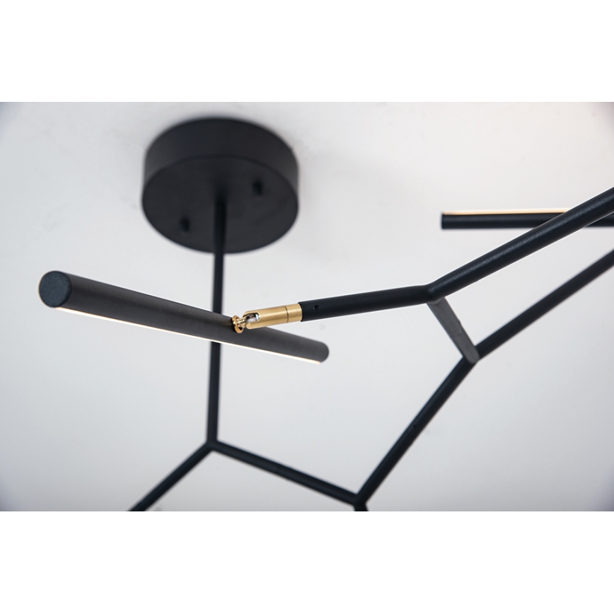 Zambelis 2072 - Candelabro suspenso LED com regulação LED/68W/230V preto