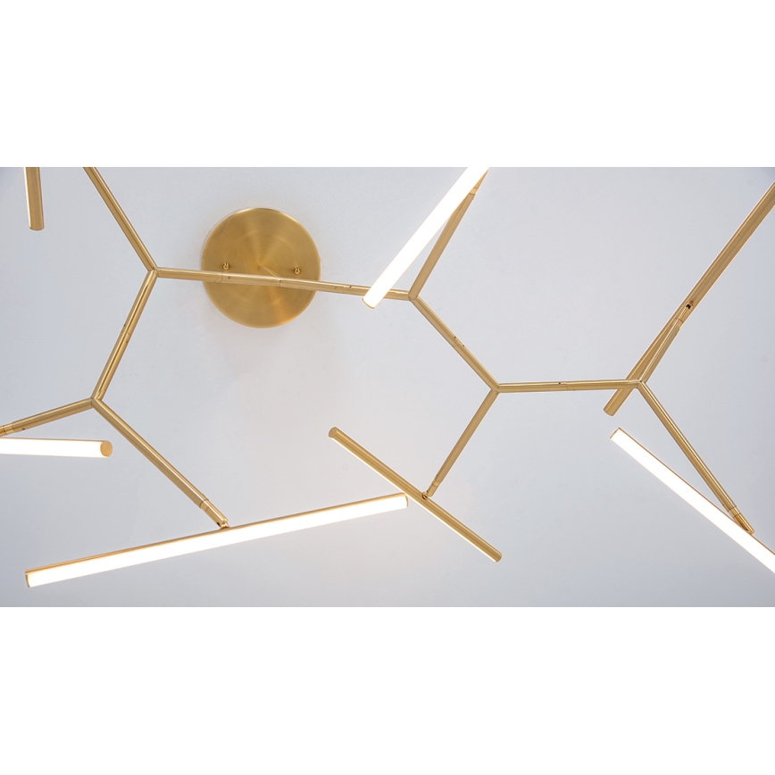 Zambelis 2073 - Candelabro suspenso LED com regulação LED/68W/230V dourada