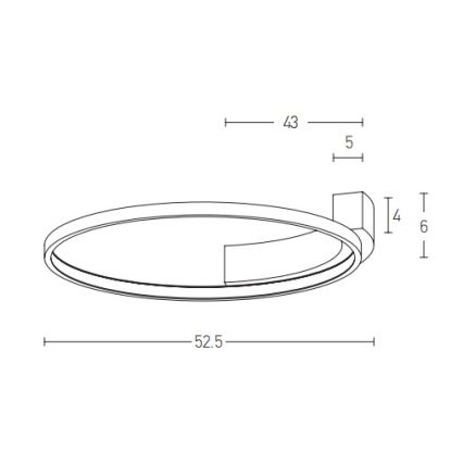 Zambelis 2077 - Iluminação de parede LED LED/31W/230V diâmetro 52,5 cm branco
