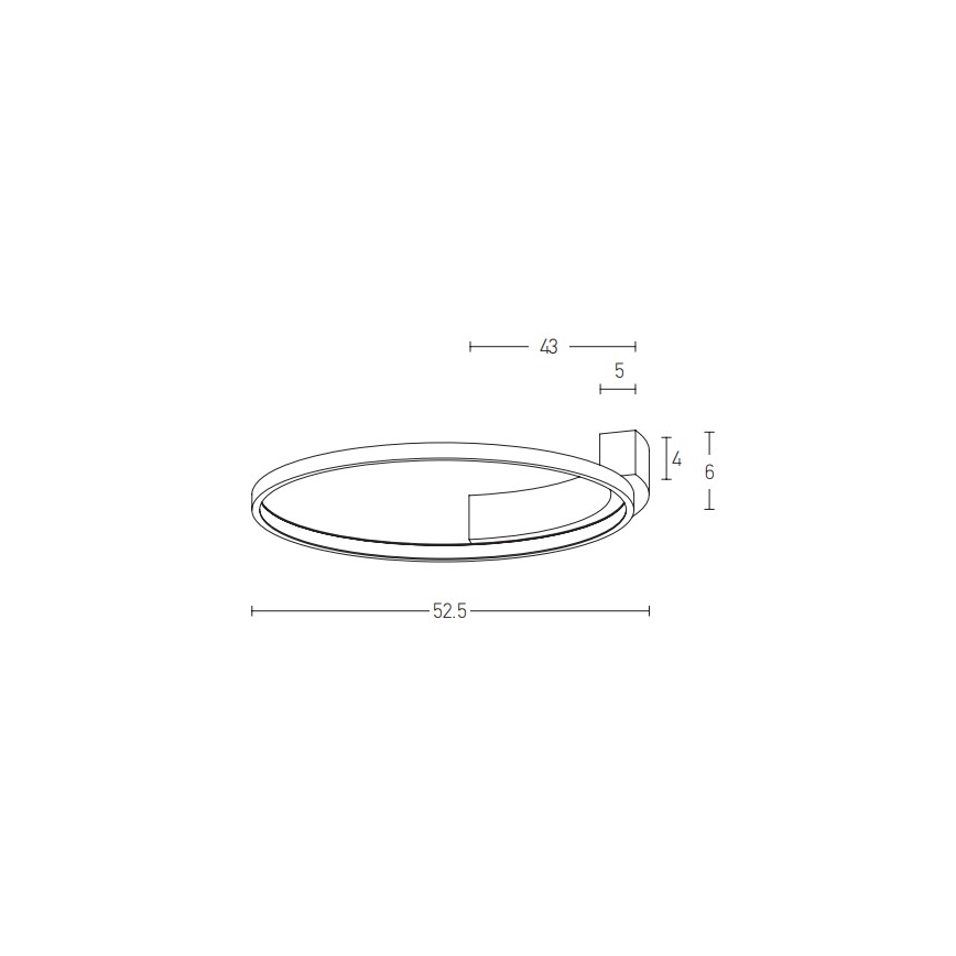 Zambelis 2077 - Iluminação de parede LED LED/31W/230V diâmetro 52,5 cm branco