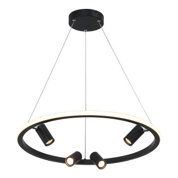 Zambelis 22012 - Candelabro suspenso LED com regulação LED/47W/230V diâmetro 60 cm preto